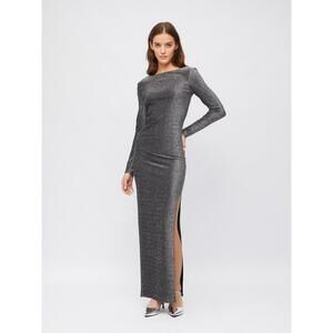 Zolla‎ - Fitted Maxi Dress with Slit Hem and Sequins - XS